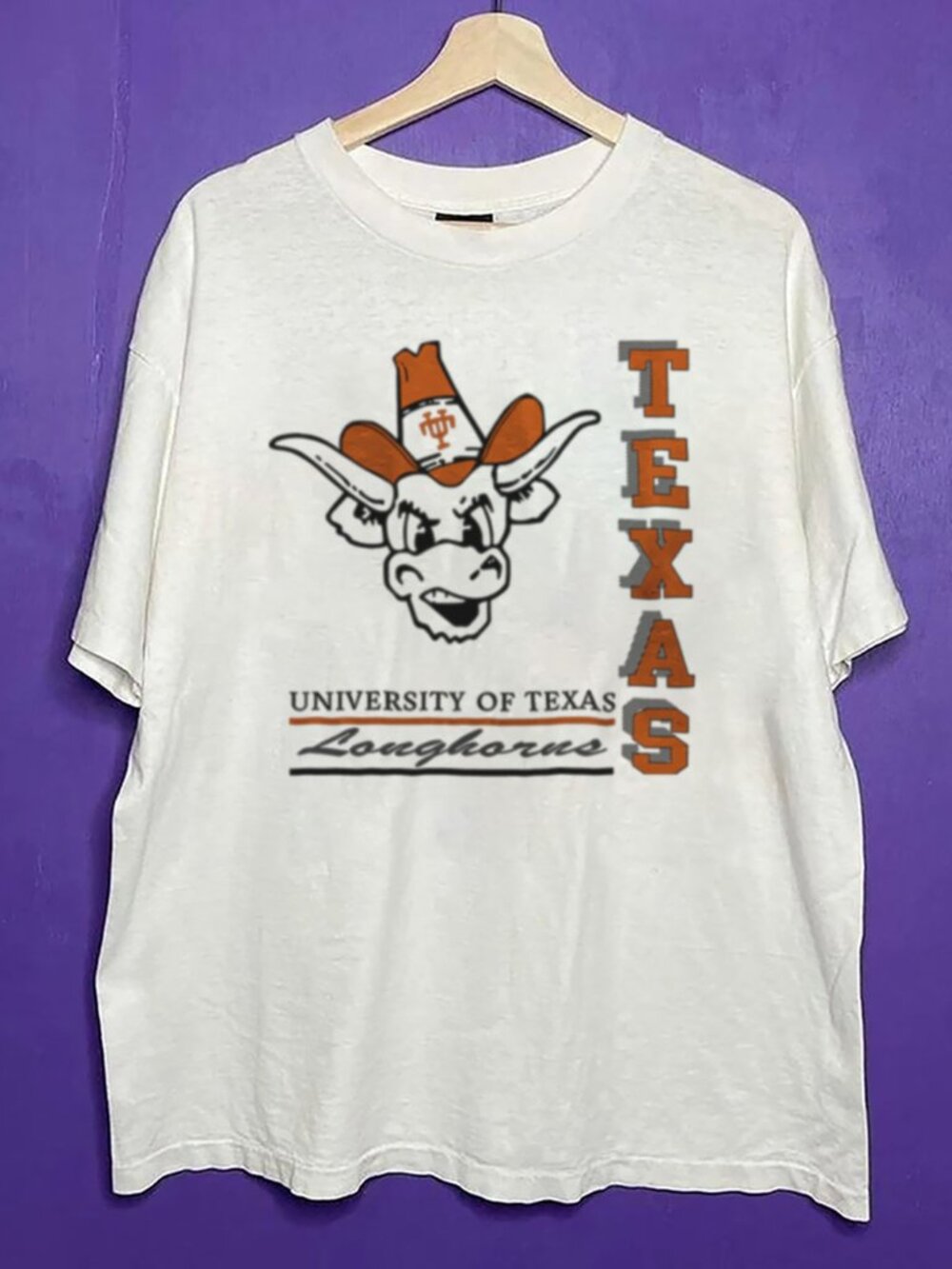 Vintage Texas Longhorn Shirt, Retro University of Texas Longhorns Football Shirt